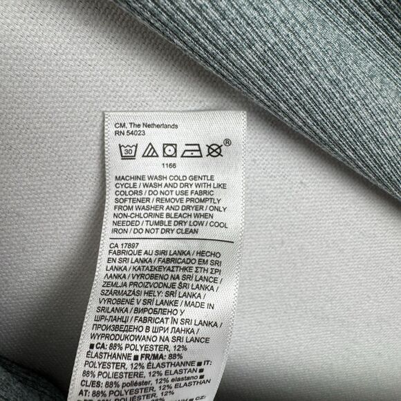 Athleta Top Womens Large Green Uptempo Ribbed Knit Henley Comfy Soft Stretch - Picture 13 of 15